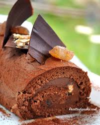 Buche Au Chocolat Facile Recettes Hanane Buche Au Chocolat Recette Gateaux Et Desserts