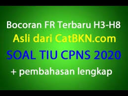 Istilah frater apabila disingkat yaitu menjadi fr. Contoh Soal Cpns 2020 Bocoran Fr Soal Tiu Cpns 2020 Dan Pembahasan H4 H9 Prediksi Terbaru Qwerty