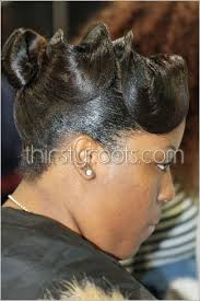 Hair length and hair type. Relaxed Hairstyles Updo Finger Waves Thirstyroots Com Black Hairstyles Relaxed Hair Black Women Updo Hairstyles Casual Hair Updos
