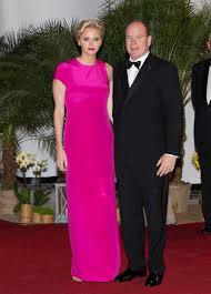 (princess charlene wore a colorful silk dress by akris). Prince Albert Ii And Princess Charlene Of Monaco Stepped Out For The Get To Know Princess Charlene Of Monaco The New Royal Mom Popsugar Celebrity Photo 41