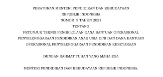 Youtu.be 3fjzotye1yg download juknis, rkas dan amteri webina bop tahap 1 2021 klik asalamualaikum wr wb. Juknis Bop Paud Tahun 2021 Permendikbud Nomor 9 Tahun 2021