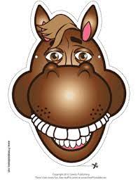 Printable Horse Mask Mask Horse Mask Animal Masks Printable Animal Masks