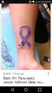 With cancer ribbon tattoos, each color is automatically ascribed to a different form of the ailment. Tatto Wallpapers Pancreatic Cancer Tattoos