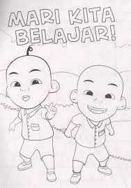 Belajar mewarnai gambar upin ipin. Upin Dan Ipin Wallpaper Shefalitayal