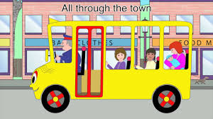 Nursery Rhymes The Wheels On The Bus All Through The Town Version Youtube