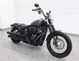 The All New 2018 Softail Street Bob Featured In Industrial Gray Denim Black Denim
