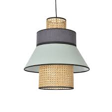 Suspension Singapour Amande Anthracite Gm Luminaire Lampe Suspendue Lampe Suspension