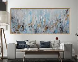 Large Painting Modean Abstract Painting Large Wall Art Large Painting Original Fine Art Acrylic Painting Gray Teal Blue Painting Blue Wall Art Large Painting