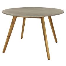 Megan round terrafab outdoor patio coffee table. Small Round Concrete Outdoor End Table Gray Olivia May Target