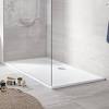 Corner shower cubicle and tray. 1