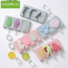 Popsicle molds have come a long way from paper cups and wooden sticks, now made with all kinds of materials and in a variety of shapes. Mesnug Cute Safe Silicone Popsicle Molds Tools Quality Elastic Easy Release Stick Ice Cream Mold Reusable Ice Space Saving Aliexpress