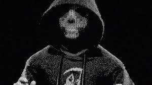 Hd wallpapers and background images. 4532854 Dedsec Artwork Monochrome Dark Hoods Skull Wallpaper Mocah Hd Wallpapers