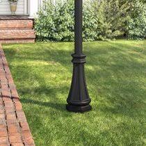 The wood post is a rough 4x 6 cedar for direct. Post Base Cover Wayfair