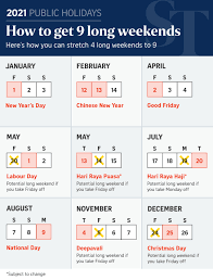 How To Maximise Public Holidays In 2021 Her World Singapore
