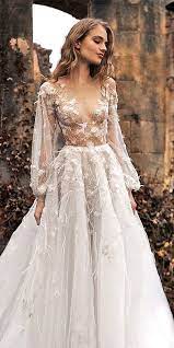 27 Ultra Pretty Floral Wedding Dresses For Brides Wedding Dresses Applique Wedding Dress Dream Wedding Dresses