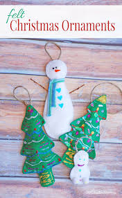 From candy canes to christmas ornaments, there are lots of fun project ideas to do this holiday season. Felt Christmas Ornaments Cool Kids Craft Onecreativemommy Com