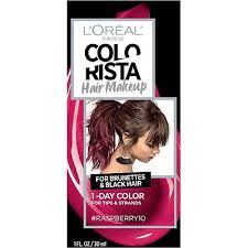 Perfect for festivals or anytime you just feel like switching it up. L Oreal Colorista Hair Makeup 1 Day Hair Color Ulta Beauty Loreal Wash Out Hair Color Brunette Black Hair