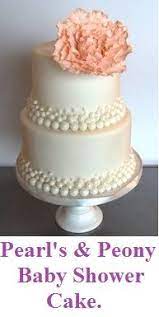 Baby Shower Cakes Pearls Bows And Flowers Baby Room Ideas Pearl Cake Baby Shower Cakes Shower Cakes