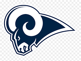 The los angeles rams logo has blue, gold, dark gold, yellow, and white colors and stylized letter l and a objects, with the letter a shaped like a ram's horn. Will Win The Super Bowl Png Download Patriots And Rams Logo Transparent Png Vhv