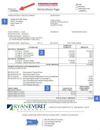A car insurance declaration page can be an acceptable proof of insurance when you're purchasing a vehicle. Sample Of Homeowners Declarations Page Ryan Everet Insurance