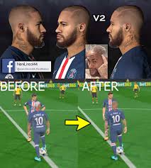 Drive ball soccer note : Pes 2017 Neymar Junior Bald Latest Hairstyle For Pc