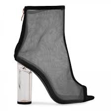 Black Boots With Clear Heel Pin On Polyvore