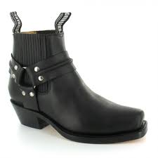 Grinders Renegade Lo Boot Black Rubber Sole
