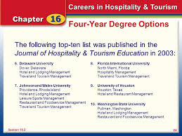 Upon graduation, students may pursue administrative positions within professional, intercollegiate, community or international sport organizations. Careers In Hospitality Tourism Ppt Video Online Download