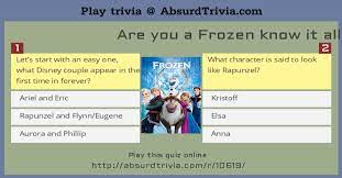 No matter how simple the math problem is, just seeing numbers and equations could send many people running for the hills. Trivia Quiz Are You A Frozen Know It All
