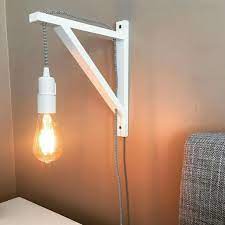 bedlampje zelf maken plankdrager ikea lampje met trekschakelaar ikea wandleuchte lampe wandregal mit beleuchtung
