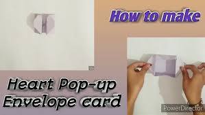 The crease in the heart shape will need to change from a mountain fold to a valley fold. Heart Pop Up Envelope Card Valentine S Day Card Handmade Card Idea Scrapbook Pages Greeting Cards Scrapbook Cards 2020 Easy Cards Card Idea For Special One Happy Crafting With Adeeba Video Dailymotion