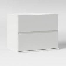 2 Drawer Modular Nightstand White Room Essentials In 2020 White Nightstand White Room Room Essentials