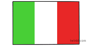 Ao sul, que consiste na totalidade da península itálica. Italia Bandeira 1 Illustration Twinkl