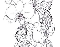These amazing orchids coloring pages serve as the first step of every child's flower learning journey. Orchid Coloring Etsy