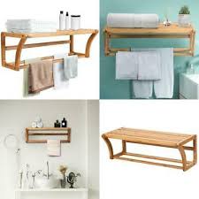 There is a bunch of options when it comes to bathroom towel storage, ranging from rustic pallet rack to tidy linen storage for perfection. Advertisement Bamboo Towel Bar Wall Mounted Storage Towel Rack Bathroom Shelf Adver