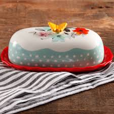 Find out how it keeps i love these butter dishes. The Pioneer Woman Flea Market Floral 6 4 Butter Dish Walmart Com Walmart Com