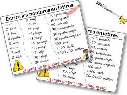 Affichages Ecrire Les Nombres Les Nombres En Lettres Ecrire Nombre En Lettre