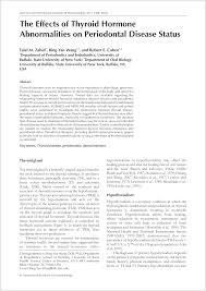 Http Perioiap Dessol Com Publications 47 October 2011 47 The Effects Of Thyroid Hormone Abnormalities On Periodontal Disease Status Downloadarticle Download