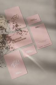 Alexia Roux Maison Emilienne Alexia Roux Cartes De Visite Originales Logo Moderne Identite De Marque