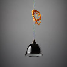 Vintage 1950s era mid century modern lamp. Miniature Bell Black Nook London Nostalgia Lights