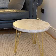 Vitrine coffee table in chrome brass & glass france 70s messing tisch glas 70er. Brass Hairpin Legs Tables Furniture Free Express Delivery