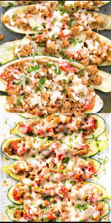 Keto Italian Sausage Stuffed Zucchini Boats Recipe Video Zucchini Recipes Healthy Zucchini Recipes Baked Zucchini Boat Recipes