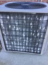The evaporator and condenser coils are serpentine tubing surrounded by aluminum fins. The Effect Of Corrosion On Repairing Hail Damaged Hvac Coils Hvac Investigators