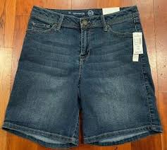 Dressbarn Women S Shorts Signature Fit Sits Slightly Below Waist Bermuda Size 10 In 2020 Womens Shorts Dressbarn Mens Denim