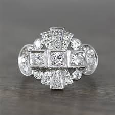Check spelling or type a new query. Vintage Art Deco 14k White Gold Diamond Fashion Ring