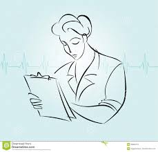 nurse charting stock vector illustration of medicine 36830173