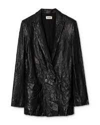 Zadig Voltaire Wrinkled Leather Jacket Women Bloomingdale S Leather Jacket Black Leather Jackets Online Leather Jackets Women