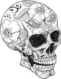 Even though we will be coloring from our homes, we can still color together! Download Vector Library Library Cool Art Skeletons And Spell Adult Coloring Pages Skull Png Image With No Background Pngkey Com
