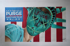 The purge the election year costumes lady liberty uncle sam. Young Artist Jiovanny Lopez Shares His Creativity Through Drawings Inspired By The Purge Election Year Variety Radio Online