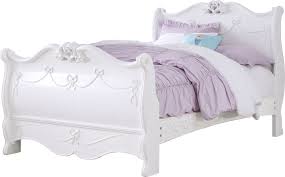 Create a fairy tale bedroom with this disney princess toddler canopy bed from delta children! Disney Princess Fairytale White 3 Pc Twin Sleigh Bed Rooms To Go